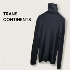 トランス コンチネンツ タートルネックセーター リブニット レディース