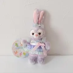 ディズニー　ダッフィー&フレンズ　カラフルハピネス　ステラルー　ぬいぐるみバッジ