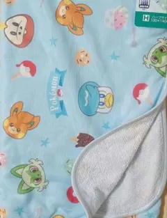 新品 ポケモン 冷感ケット ハーフサイズ 接触冷感 総柄 ブルー、