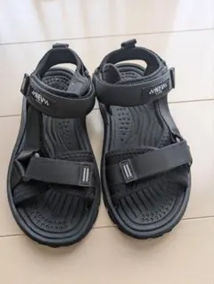 ブラック キッズサンダル 21cm