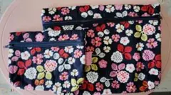 花柄ポーチセット（大・小）