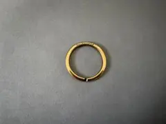 希少品 バレンシアガ 00s ロゴ刻印キーリング 2000年前半 真鍮製