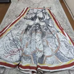 AmeriVintageプリーツスカート 地図柄