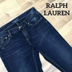良品 RALPH LAUREN 濃紺デニム ダメージ加工 W28