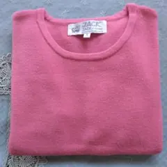 JACK SCOTLAND ピュアカシミヤ 半袖セーター厚手　美品