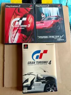 PS2 グランツーリスモ3 A-Spec & 4 & リッジレーサー5