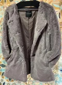 グレー ボアジャケット