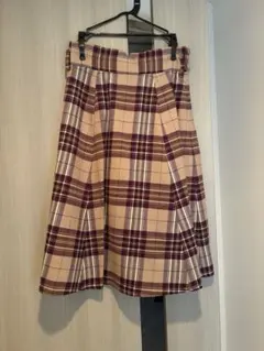 MISCH MASCH チェック柄フレアスカート ひざ丈 サイズ1
