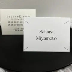 マルジェラ風席札　カレンダー席札　ウェディング　ペーパーアイテム　ハンドメイド