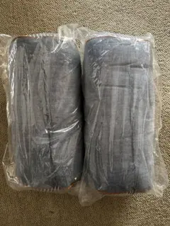 デニム風ボルスタークッション2個セット