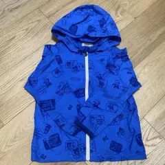 ミキハウス DOUBLE.B 薄手 アウター110cm ブルー