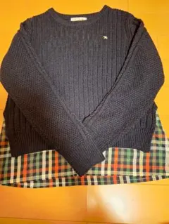 Arnold Palmerレディース ネイビー リブ編みセーター サイズ2