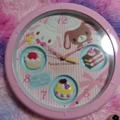 サンリオ シュガーバニーズ 壁掛け時計 2007 美品 作動するか不明 箱なし