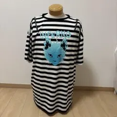 LISTEN FLAVOR ボーダー Tシャツ INFERNO