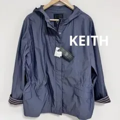 KEITH＊タグ付き未使用マウンテンパーカー　キース　ネイビー　薄手　羽織り