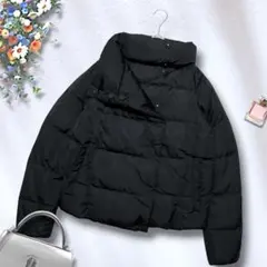 《Calvin Klein》 ダウンジャケット ブラック ショート丈 アシメのサムネイル