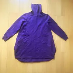チュニック/ タートルネックセーター / パープル F