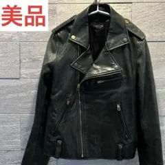 美品✨M ホースレザーライダースジャケット　美品ヴィンテージ　レザー馴染み◎