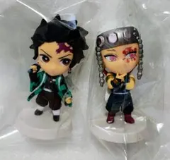 鬼滅の刃 アニキャラヒーローズ ミニフィギュア 竈門炭治郎 宇髄天元 2点セット