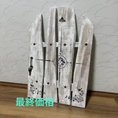 廃材加工品、大きめな屋外ガーデン用アンティーク風ドアオブジェ　インテリア雑貨