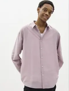 GU イージーケアシアーオーバーサイズシャツ［長袖］