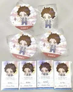 あんさんぶるスターズ　アニカフェ 天満光 ステッカー、キャストカード、コースター