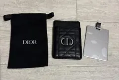 Dior ブラック キルティング レザー カードケース ノベルティ