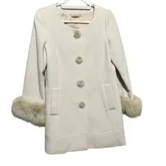 スナイデル　ファー付きクリーム色ジャケット