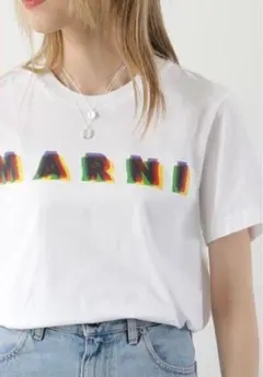 新品タグ付き未開封　MARNI マルニ3Dロゴ半袖Tシャツのサムネイル
