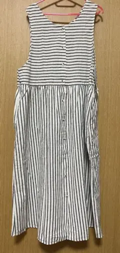 35th柄切替前後着ノースリーブワンピース　 Samansa Mos2