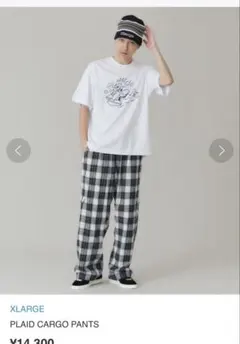 XLARGE チェック柄 イージーパンツ