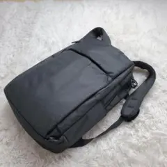 【美品】ブラックナイロンバックパック　２WAY　ビジネスバック