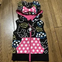 BABYDOLL フード付きベビーベスト 80