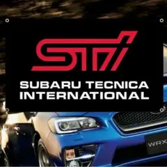 STI フラッグ 60x90 タペストリー 旗 スバル グッズ すばる 用品