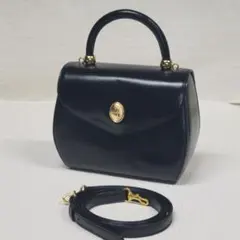 ヴィンテージ 鍵付き レザー ドクターズバッグ ダレスバッグ ブラック