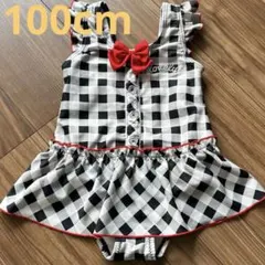 女の子用 ワンピース 水着 ギンガムチェック柄