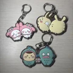 ちいかわ サンリオキャラクターズ なかよしラバーマスコット 3個セット