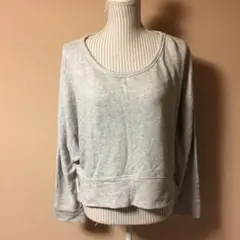 【人気】FREE.S SHOP.後ろ切り替えシフォンスェットトップス