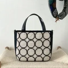 ⚮̈ミナペルホネン anemone ライトベージュ まるっこかくれんぼトート 