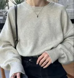 最終値下げチャオパニックティピー⭐スウェットライクボリュームスリーブニット