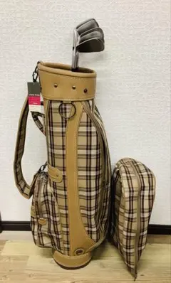 バーバリーチェック柄ゴルフバッグ(要修理) - メルカリ