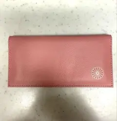 S*s様 皇居 長財布 菊の御門 二つ折り ベビーピンク 桃色 牛革 箱付き