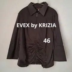 EVEX by KRIZIA　ブラウン　薄手七分袖　羽織　ジャンパー　サイズ46