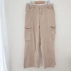SHEIN ベージュ カーゴパンツ M ビックポケット　ワイド　ズボン