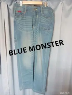BLUEMONSTERCLOTHING】ストレッチデニム ユーズド加工 LL - メルカリ