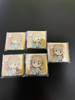 スクエア缶バッジ 日野下 花帆 5点セット　セガ ラッキーくじ　ラブライブ蓮ノ空