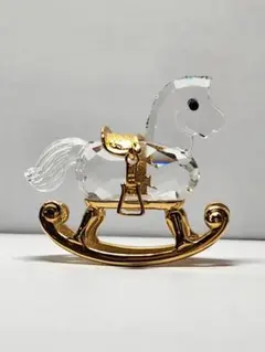 SWAROVSKI スワロフスキー 木馬 ロッキングホース 置物のサムネイル