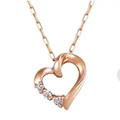 4℃ K10ピンクゴールドネックレス