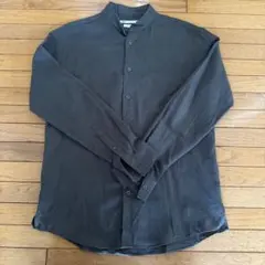 ZARA ダークグレー 長袖リネンシャツのサムネイル