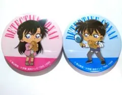 名探偵コナン セガ キャンペーン 2021 たい焼き 缶バッジ 毛利蘭 工藤新一